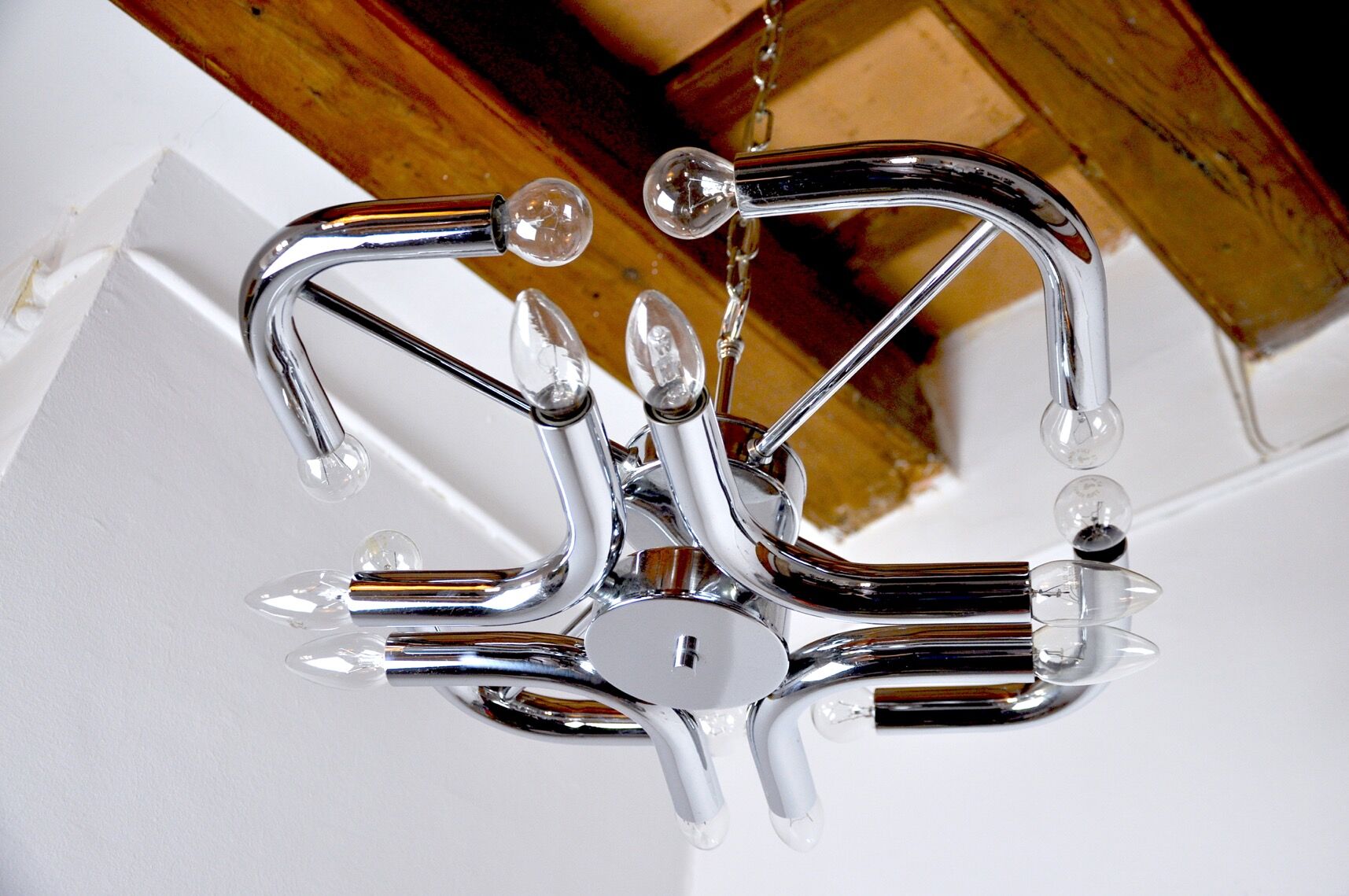 Regency Space-Age chandelier, Italy, 1970