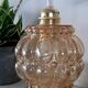 Suspension baladeuse en verre ambré