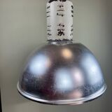 Rare industrial suspension Osram HQL – large aluminium reflector 53