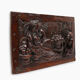 Gothic Hand Sculpted Panel in Oak, Belgium, 17th Century