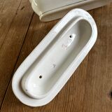 Comb holder or earthenware box with its lid
