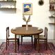 Table extensible en chêne, Danemark, années 1960/1970, vintage, milieu du siècle moderne