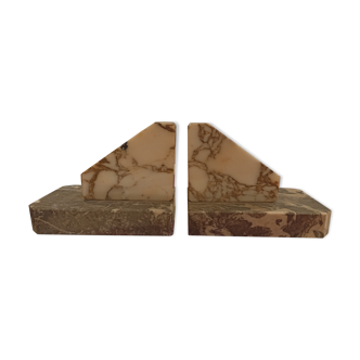 Pair of marble book clamts
