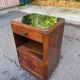 Art Deco solid mahogany bedside table, 1960s