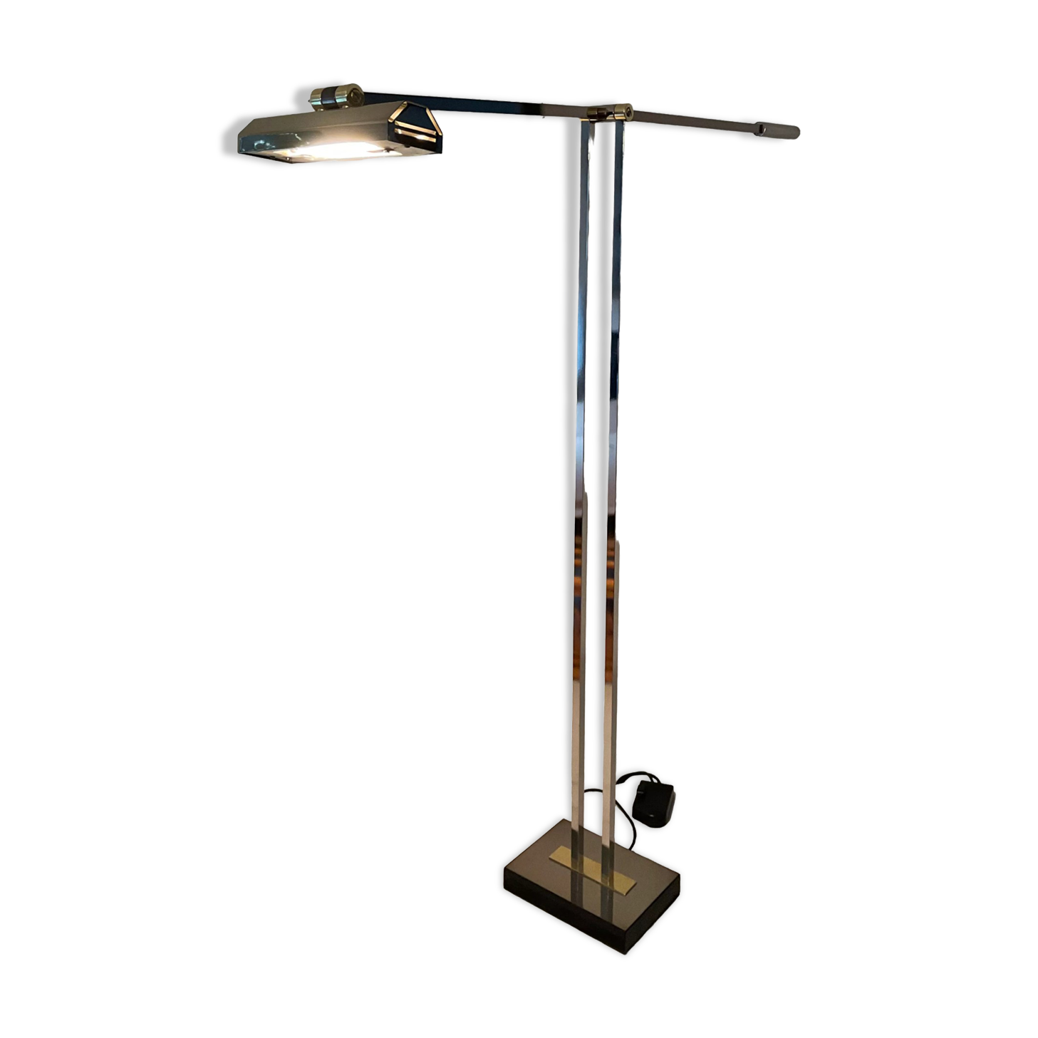 Deknudt brass floor lamp from the 60s