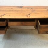 Provincial desk made of solid cherry wood, 20th century.