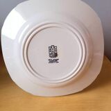 Serviteur à apéritifs, gâteaux en porcelaine de Gien Ibis