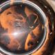 Vintage pear-shaped Luxium ice bucket – tortoiseshell & gold – year