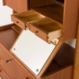 Danish teak secretire with hidden vanity attr. to Poul Volther, 1960s