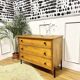 Vintage chest of drawers feet black metal