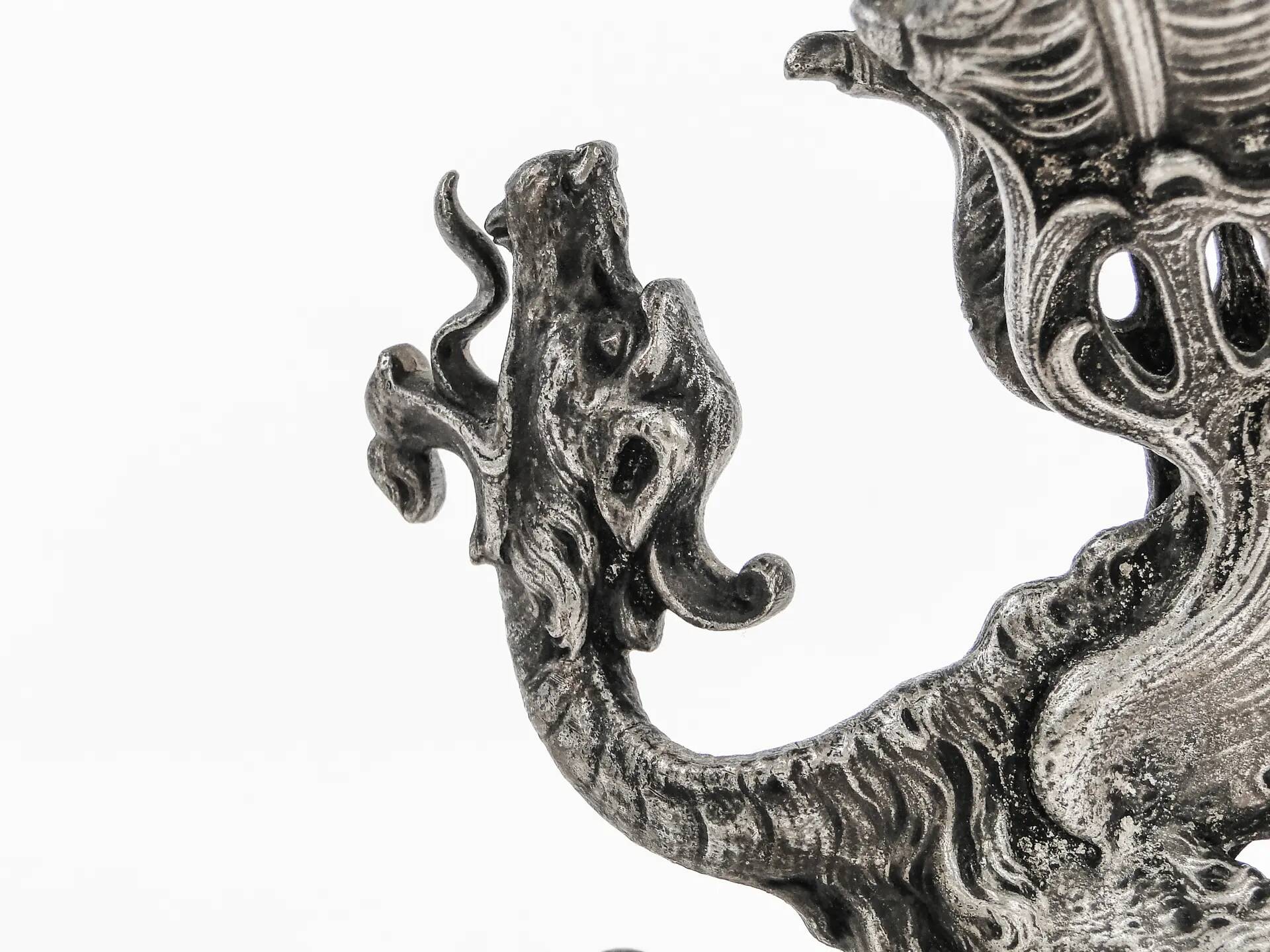 Fruit knife stand, Art Nouveau, silver-plated brass, Fraget, Poland, 19th century