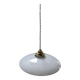 Old hanging lampshade white opaline Art Deco 1930 Ø 25.8 cm TBE