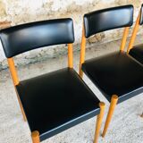 Set of 4 Scandinavian style dining chairs, circa 60