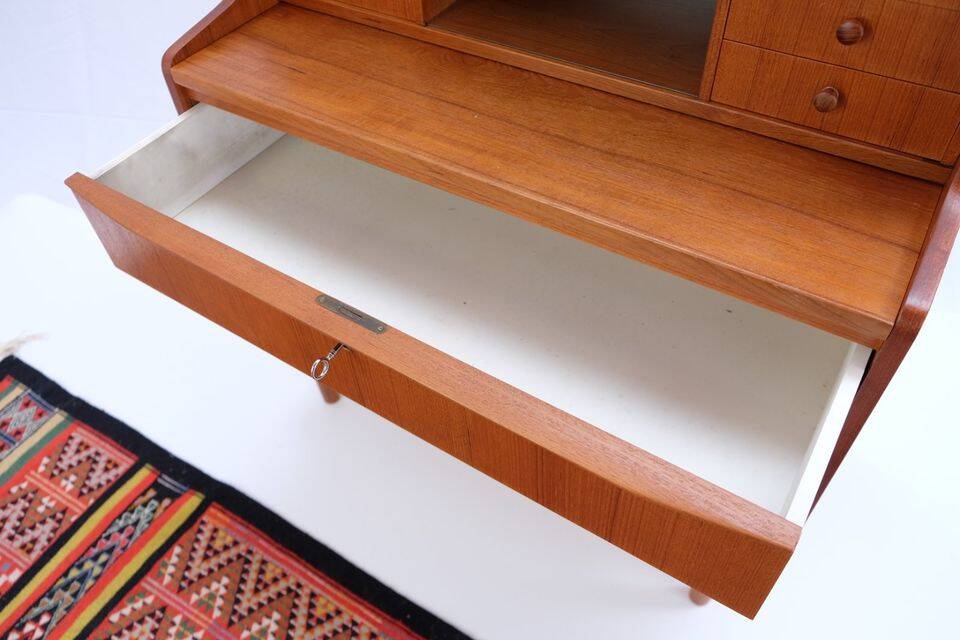 Vintage Danish secretary from the 1960s/70s, in teak, mid-century style.