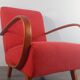 Pair of H262 armchairs by Jindrich Halabala, Czech Art Deco 1940s