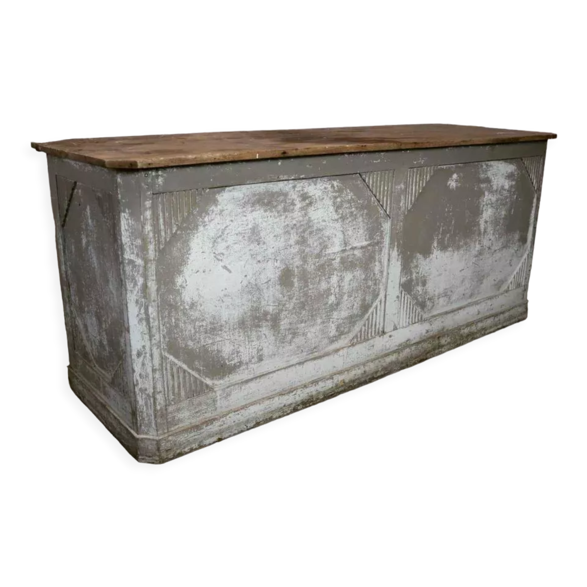 Antique shop counter