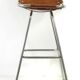 Charlotte Perriand "Les Arcs" vintage saddle leather bar stool – 1960s