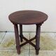 Old small round side table in Dudouyt style