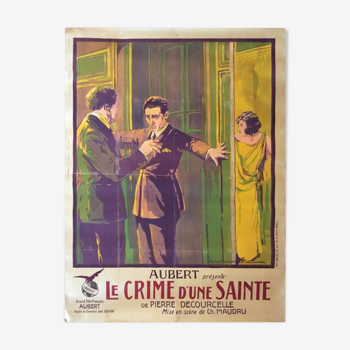 Ancient cinema poster - The crime of a saint