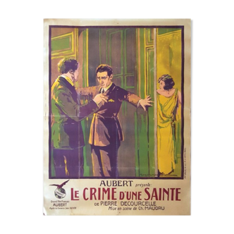 Affiche ancienne cinéma - Le crime d'une sainte