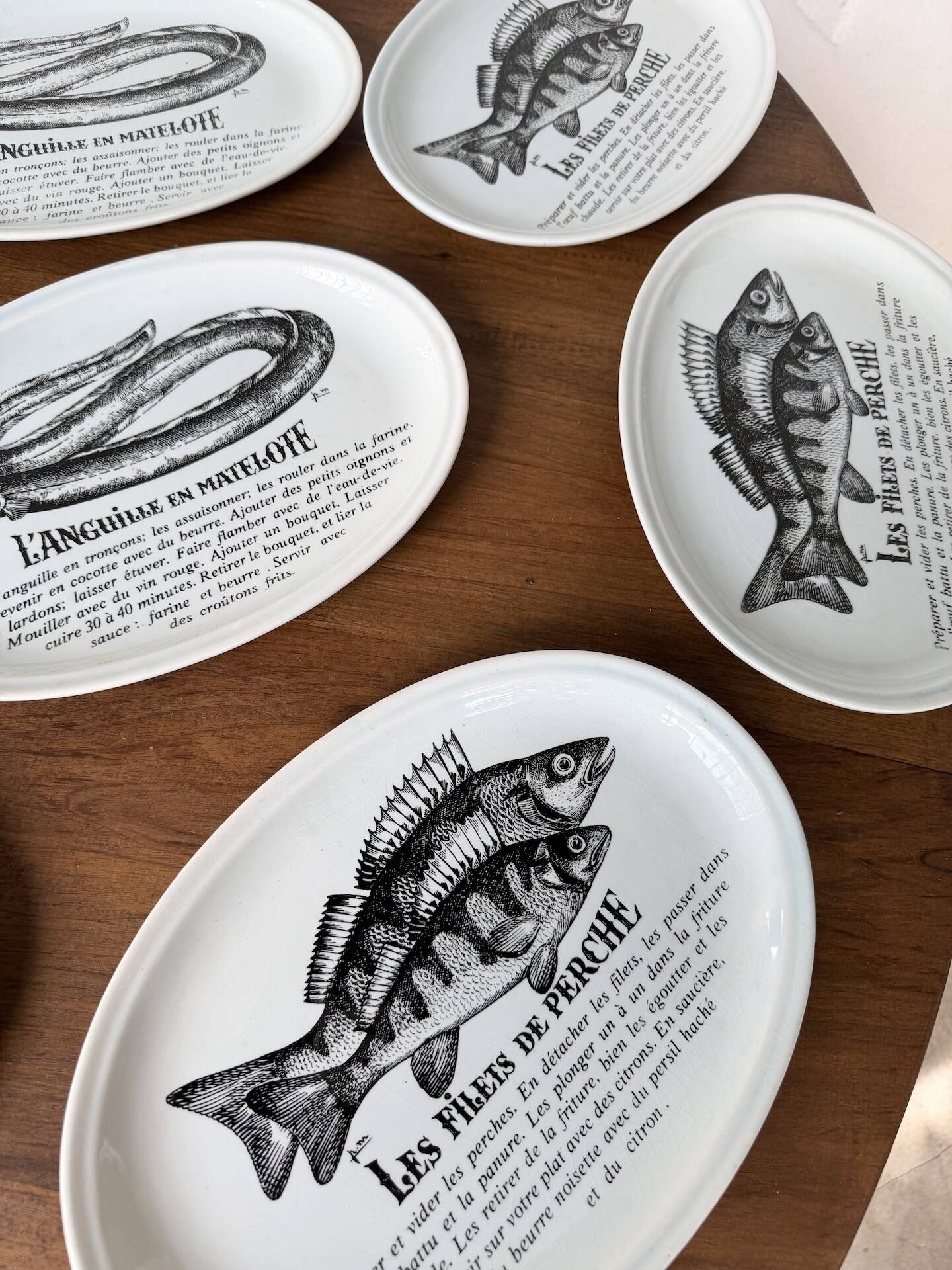 Service à poissons Gien  13 pièces