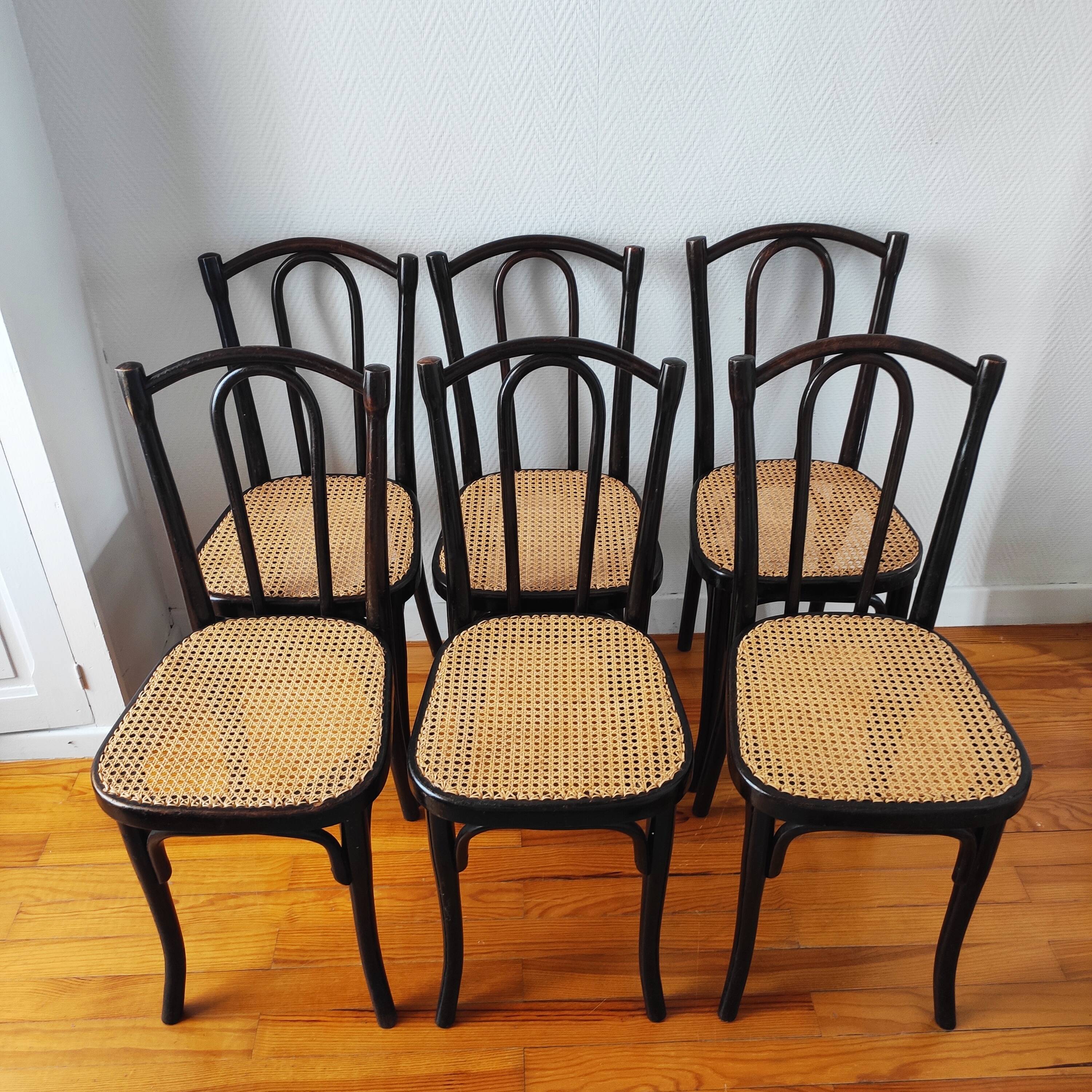 Thonet N°56 new cane chairs