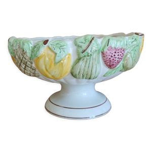 coupe porcelaine barbotine
