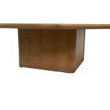 Vintage coffee table 1980s wood minimalist design
