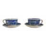 Ancienne paire de tasses en porcelaine Villeroy et Boch modèle Burgenland