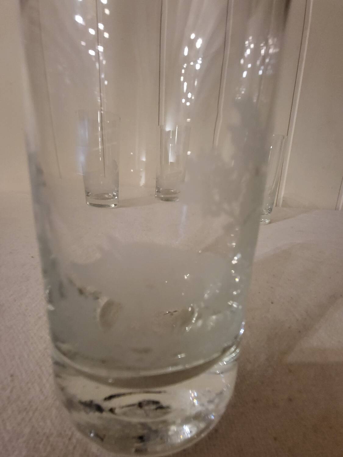 Grands verres en cristal krosno