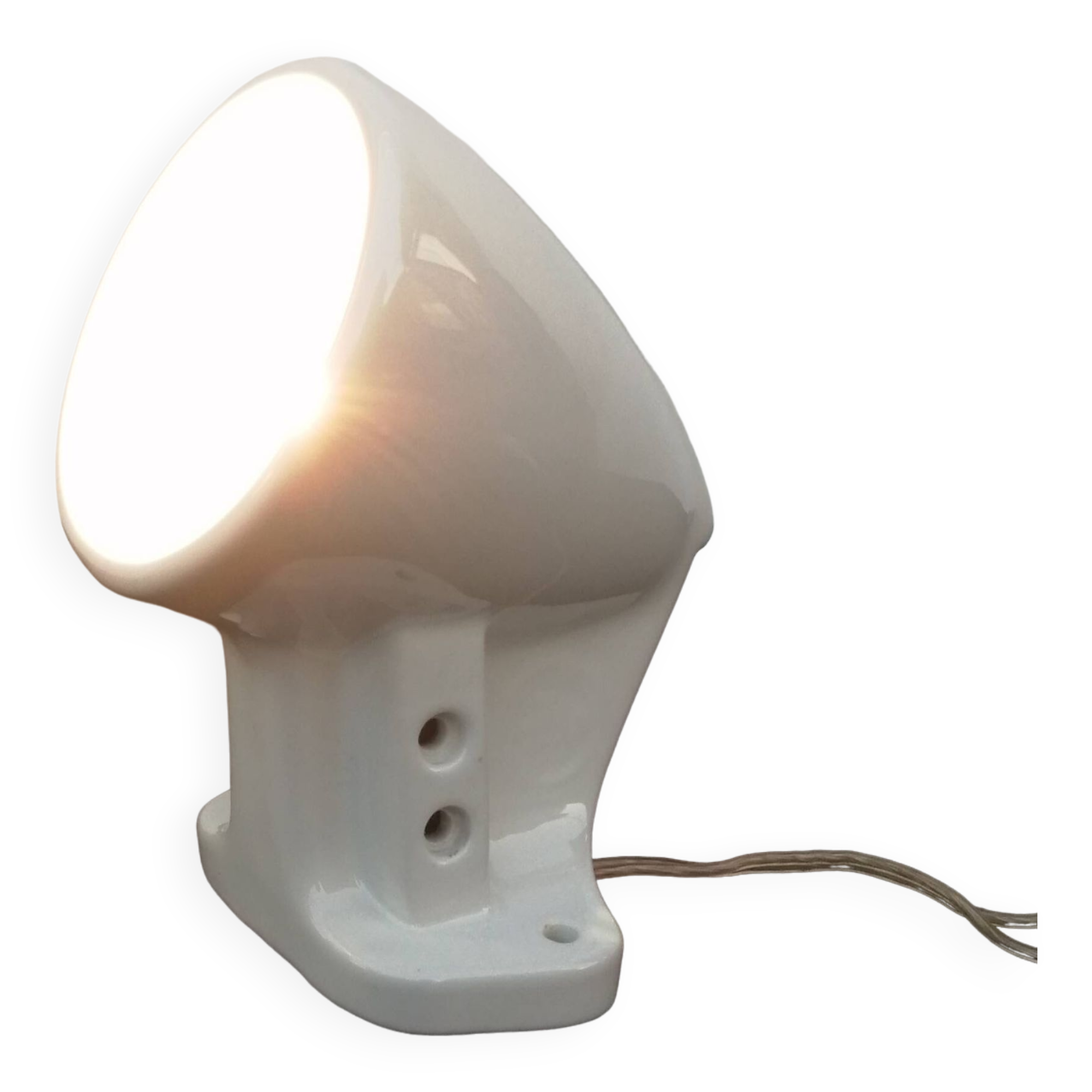 Porcelain wall lamp made in Spain vintage 1930