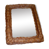 Wicker mirror 17x22cm