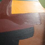 Palette of green, acrylic on canvas