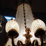 Large chandelier with grapevines