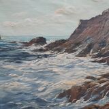 Huile sur toile marine début XXeme