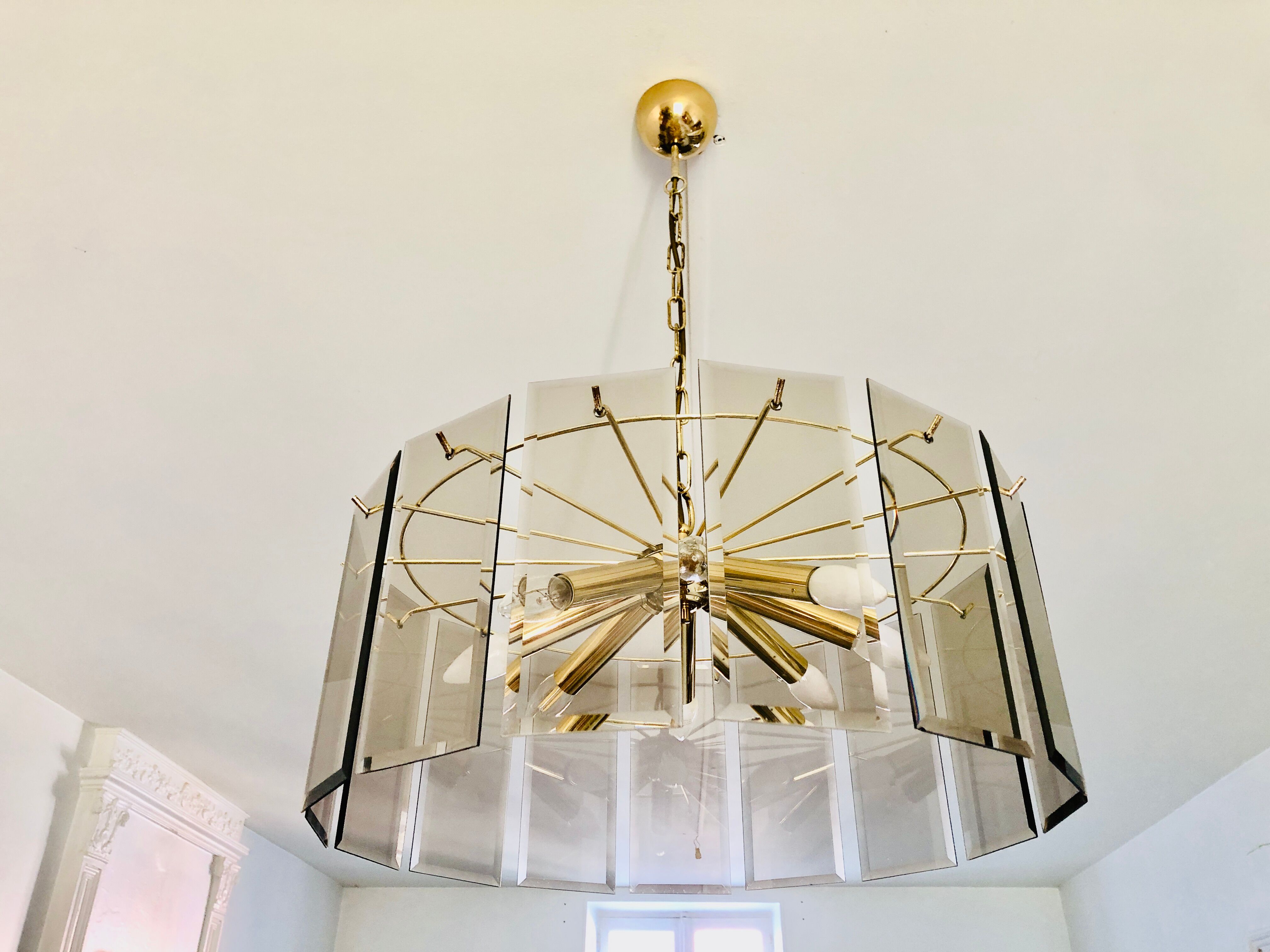 Large chandelier 8 burners 1970