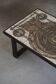 Table basse rectangulaire danoise du milieu du siècle par Ox Art en chêne et grès, 1970