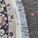 Handmade round wool Persian rug 185cm