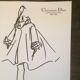 Christian Dior, illustration de mode de presse collection 1987-1988