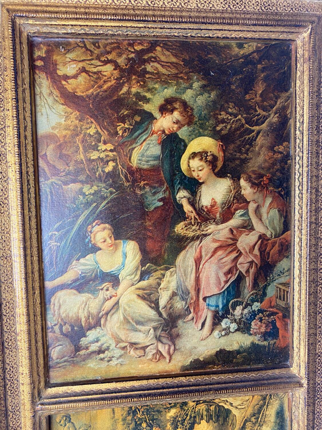 Florentine wooden triptych painting