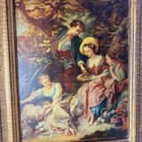 Florentine wooden triptych painting