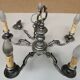 Suspension à 5 Branches bougeoir chandelier argenté