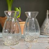 Pair of Art Deco bulb vases