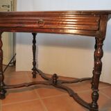 Elegant walnut writing table, Louis XIV, early 18th century, Languedoc