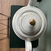 Ancienne cafetière / verseuse en Porcelaine de Limoges – Décor Rose et