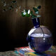 Purple vase inclined