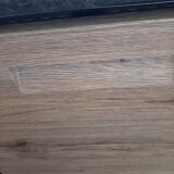 Oak farmhouse table and 4 chairs