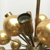 Atomic Brass Ceiling Suspension by Dorothee Becker for Cosack, 1970s.