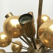 Atomic Brass Ceiling Suspension by Dorothee Becker for Cosack, 1970s.