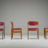 4 chaises en teck par Johannes Andersen pour Uldum